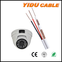 Factory Price 4K CCTV Camera Cable Rg59 Siamese Coaxial 2c with BNC + DC